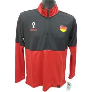 Large (14/16) Red/Black FIFA World Cup Qatar 2022 Germany 1/3 Zip Pullover